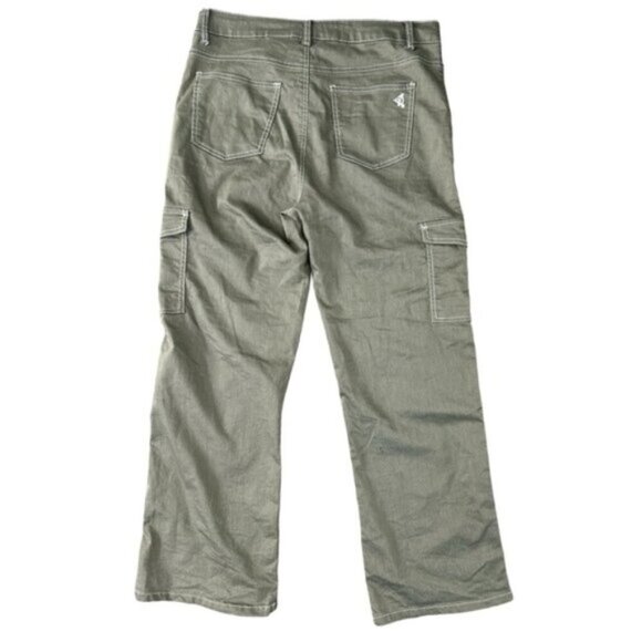 VIP JEANS green Cargo Jeans Juniors 17 plus size - Picture 2 of 8